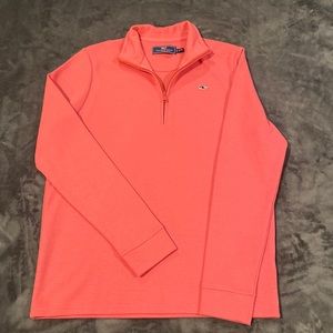 Vineyard Vines Quarter-Zip Pullover Youth XL NWOT Coral color